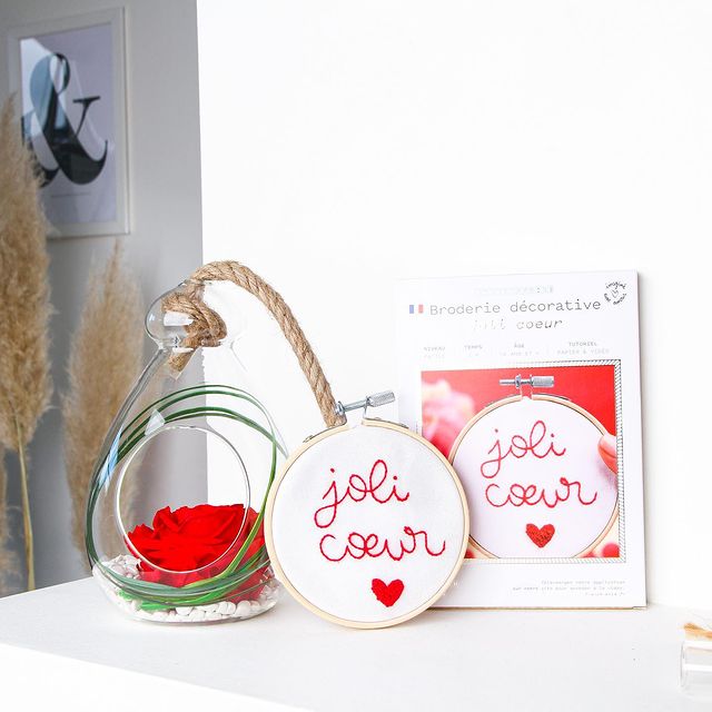 Pretty Heart Embroidery Kit