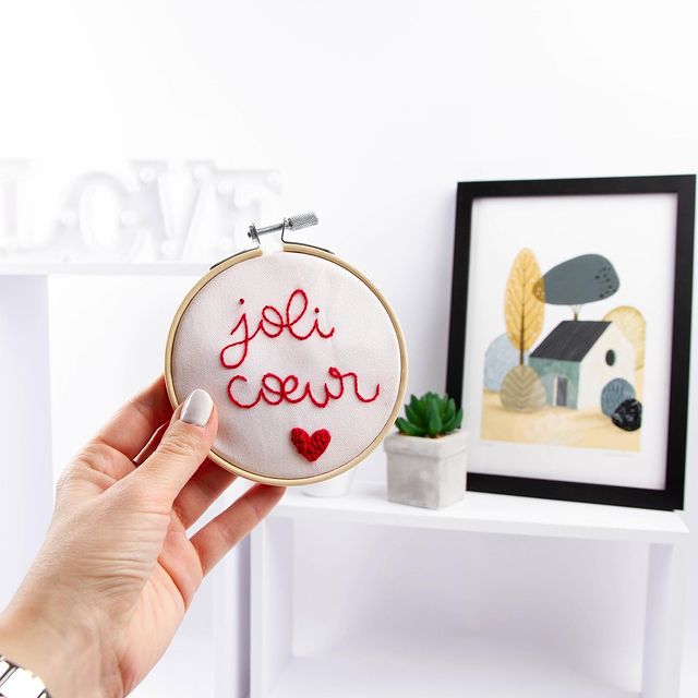 Pretty Heart Embroidery Kit