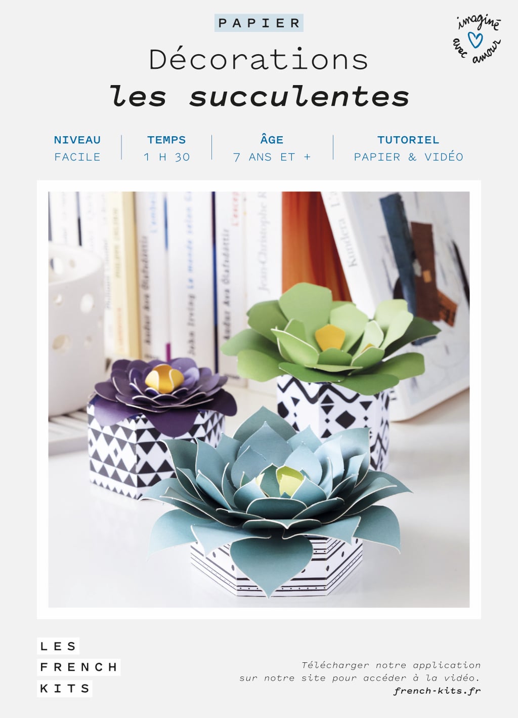 comment realiser une succulente en papier kit complet