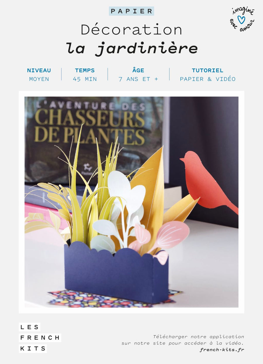 Kit pour créer une petite jardinière en papier