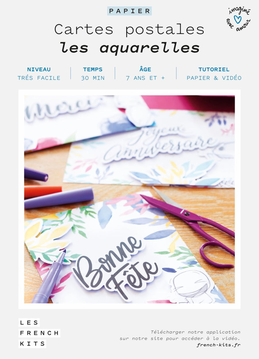 comment créer une carte postale artistique personnalisée kit complet