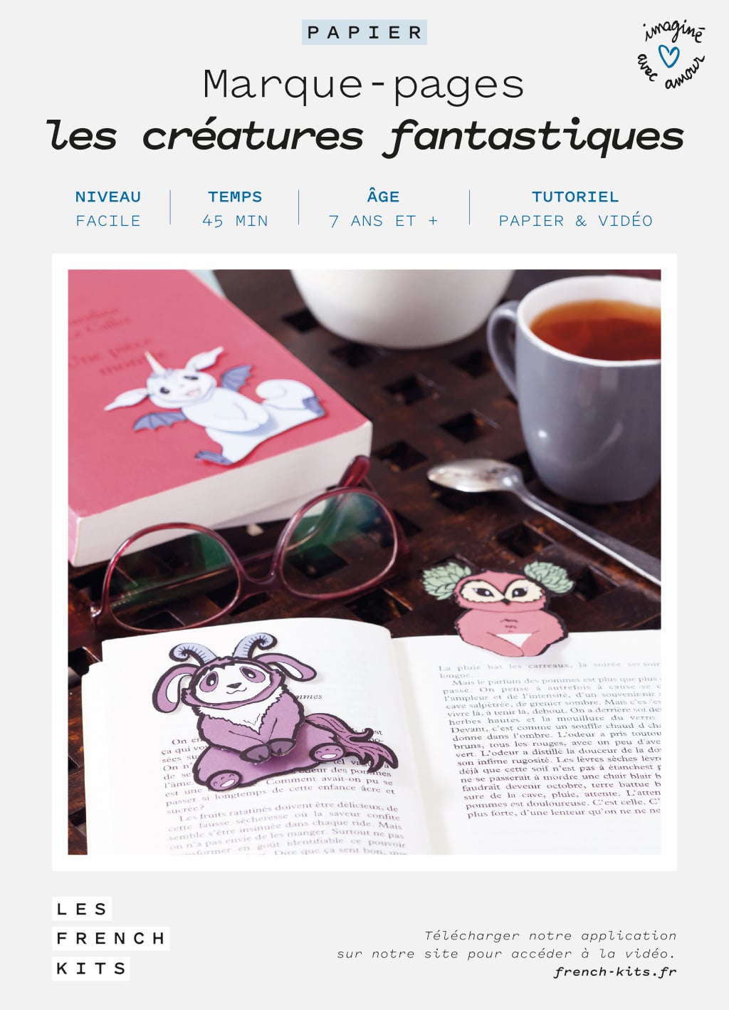 comment créer un marque page en papier créatures fantastiques