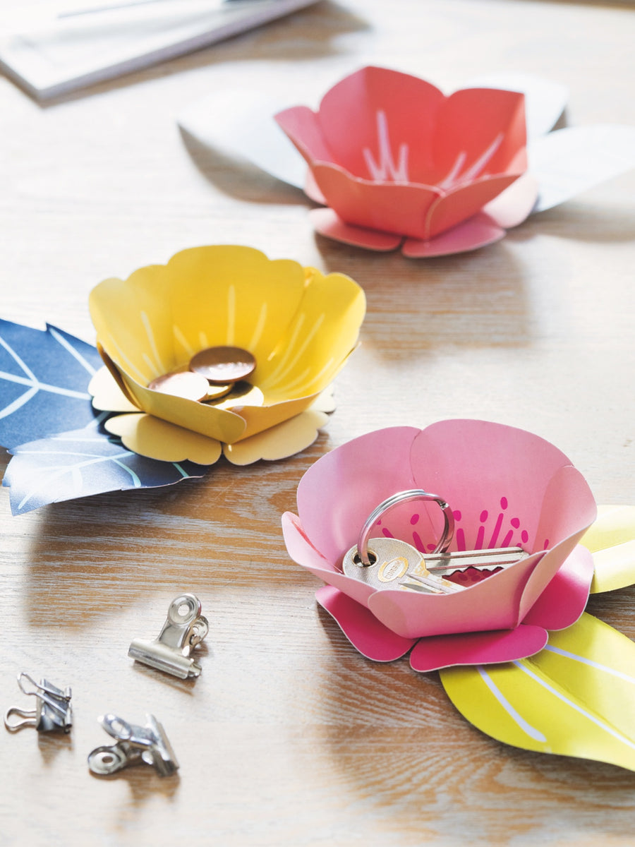Kit pour créer 3 vide-poches Fleurs