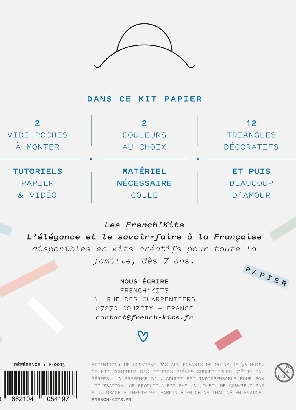 Kit to create 3 Les Géotriques storage compartments