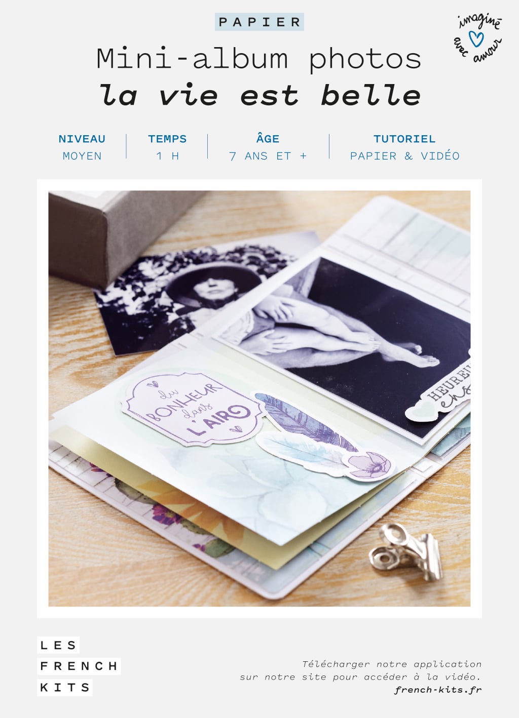 Kit to create mini-photo album 