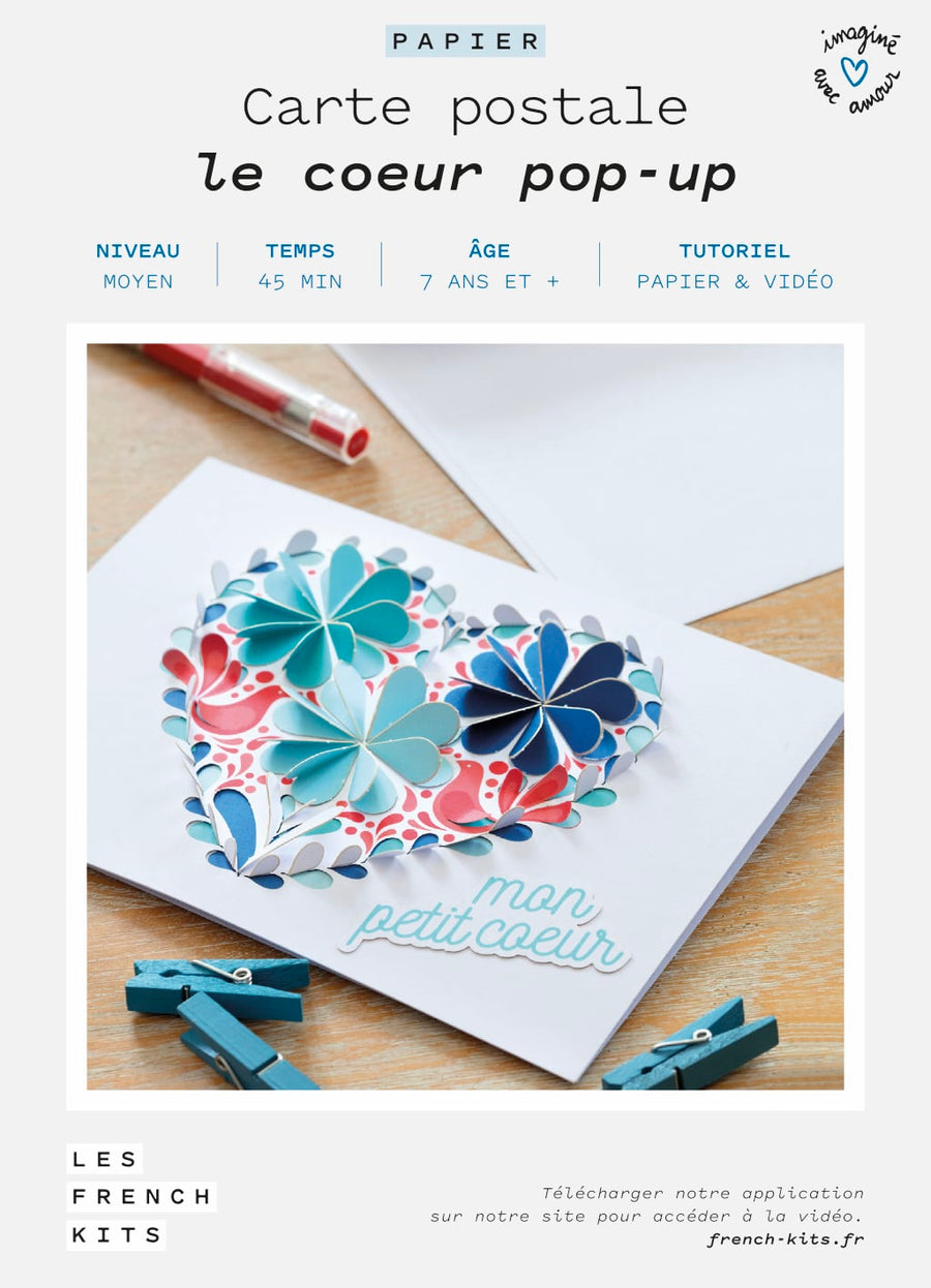 Kit pour créer une carte pop-up en papier