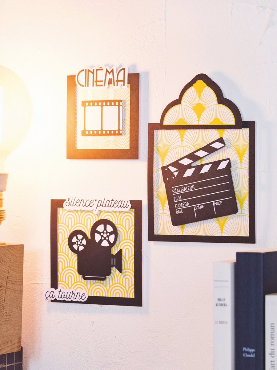Kit cadres en papier Cinéma