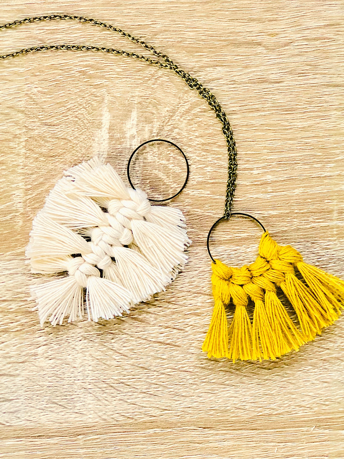 Macramé Kit Pendants - Feather & Knots