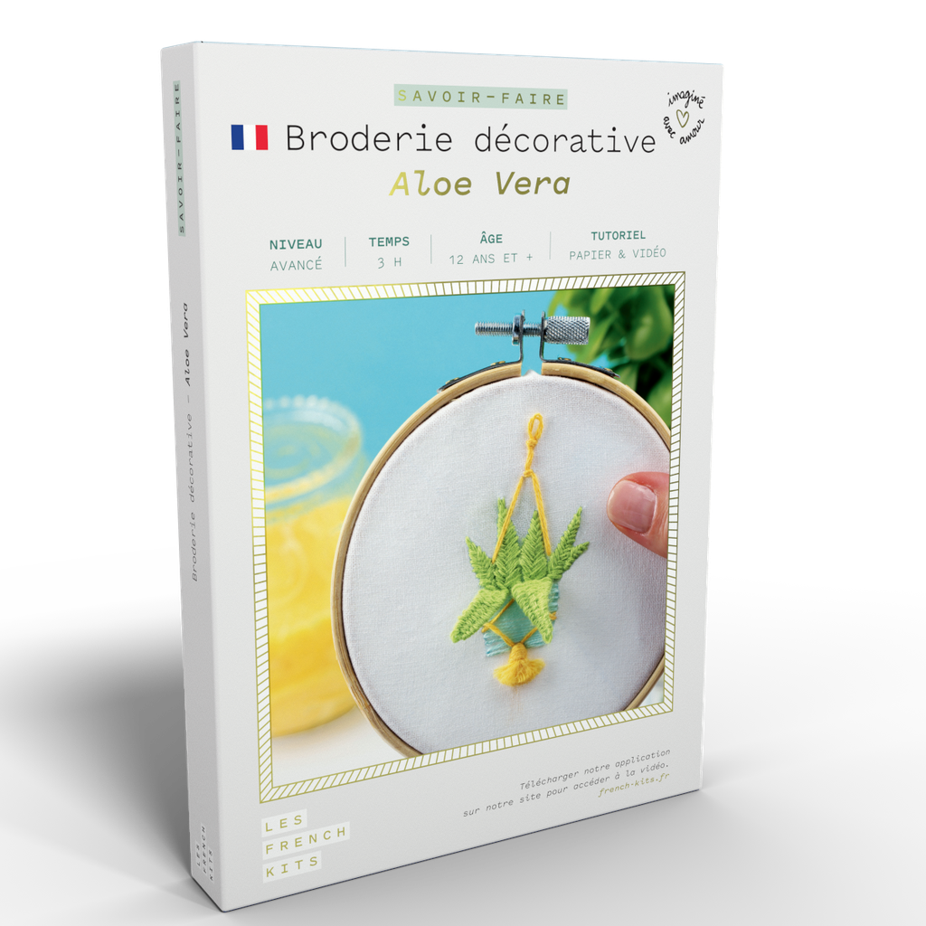 Green Embroidery Kit - Aloe Vera