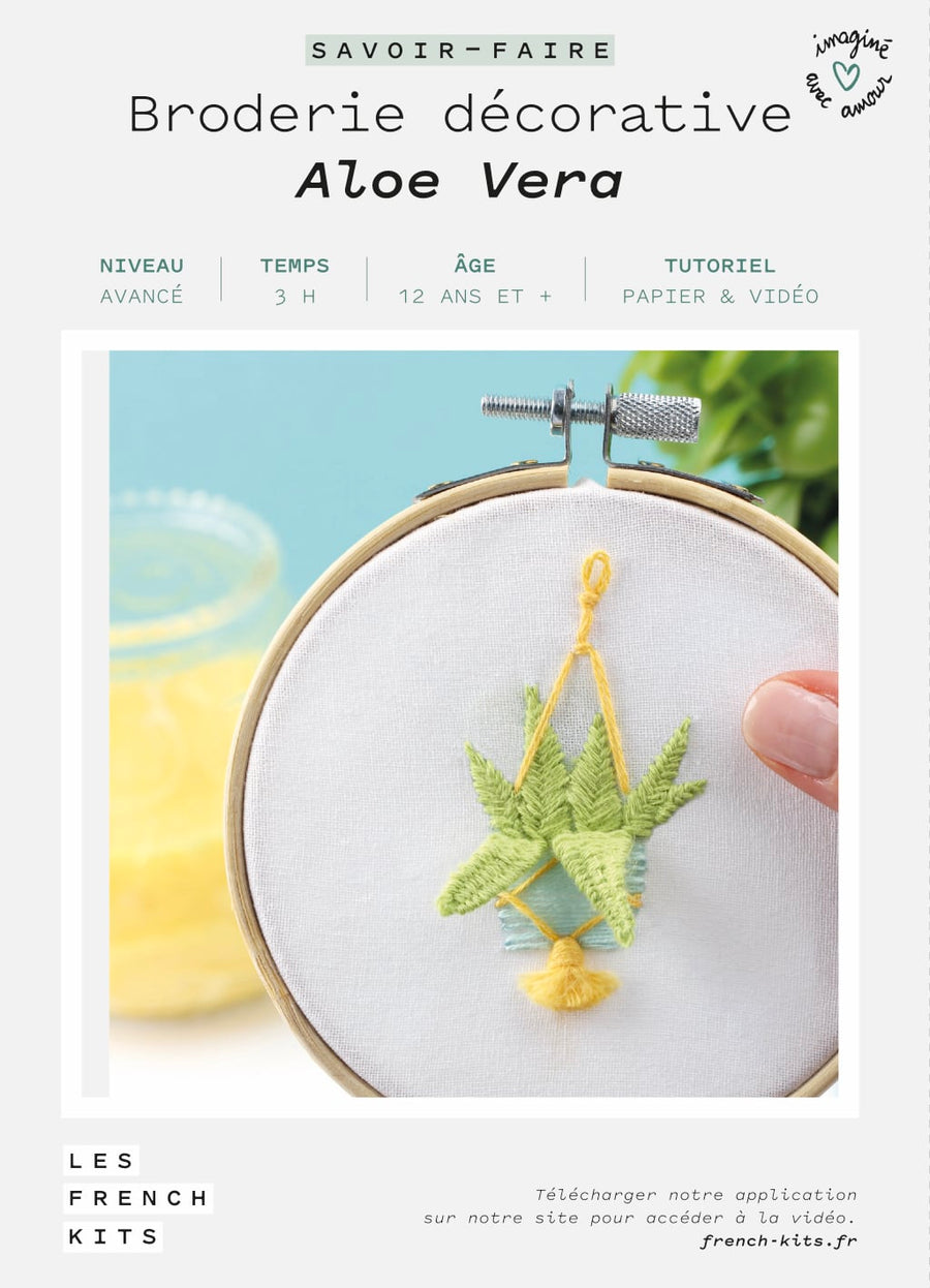 Kit Broderie Green - Aloe Vera