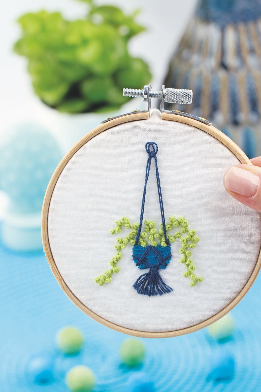 Kit Broderie Green - Chaîne de Coeurs