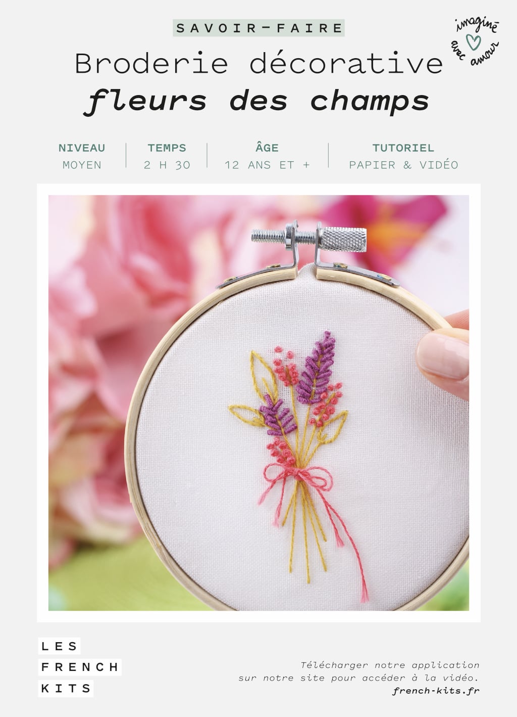 Field Flowers Embroidery Kit