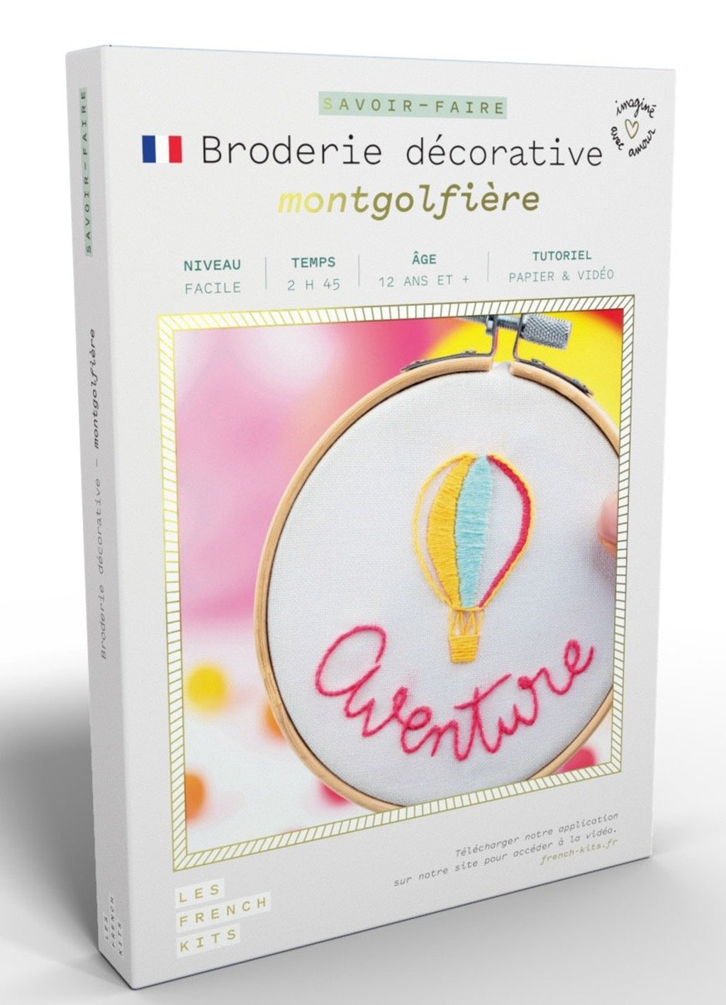 Hot Air Balloon Embroidery Kit