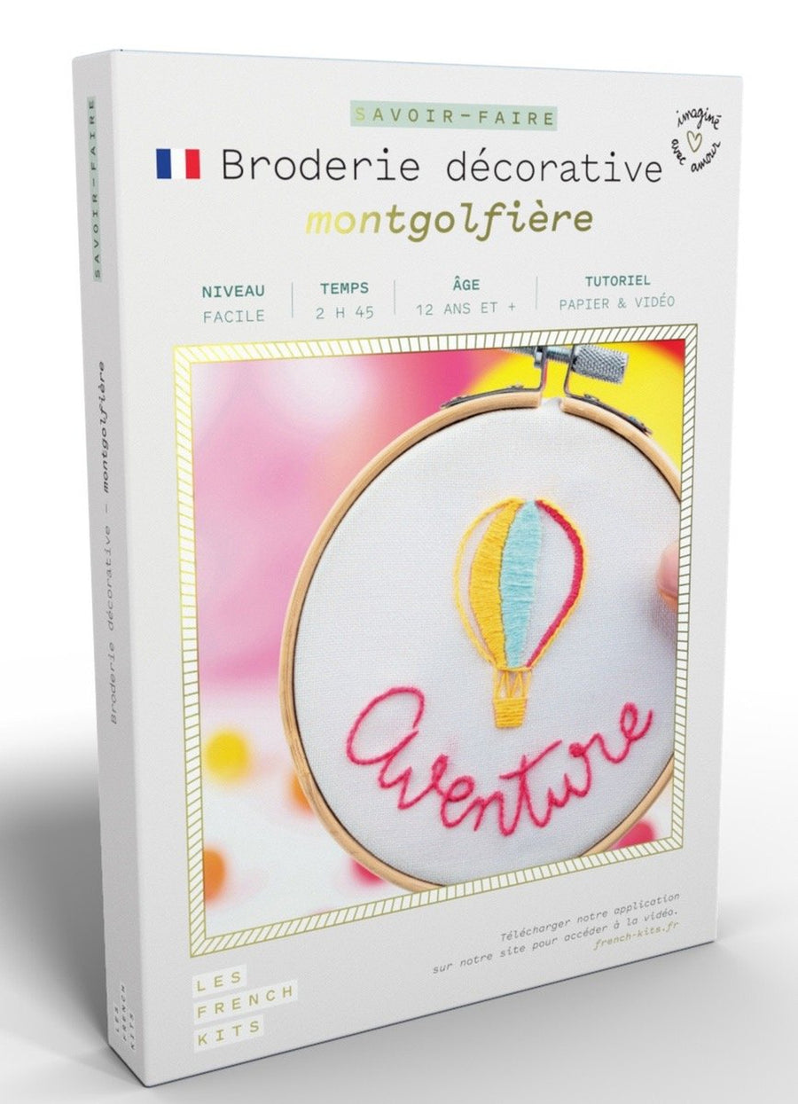 Hot Air Balloon Embroidery Kit