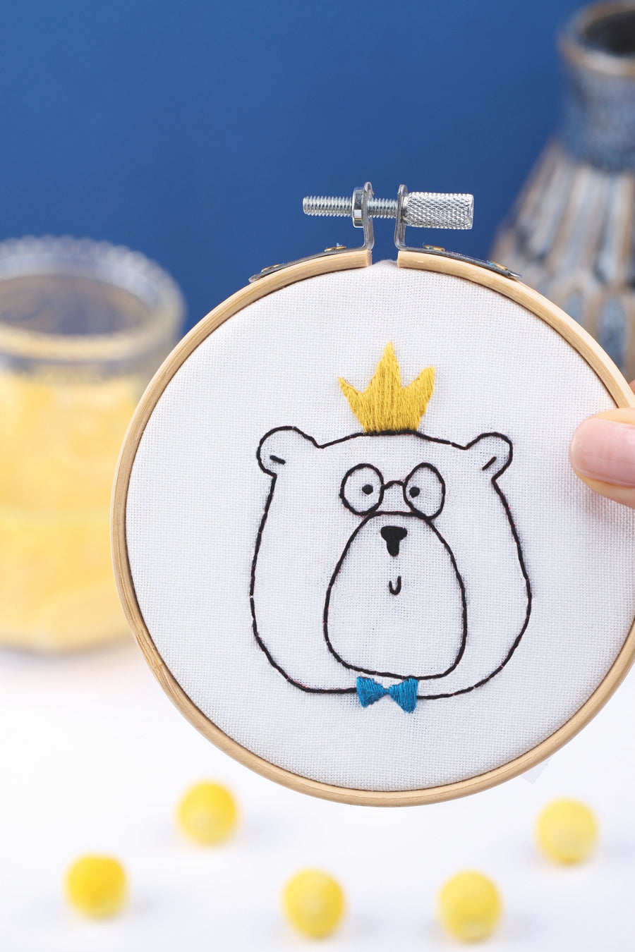 Kit Broderie Sa Majesté L’Ours