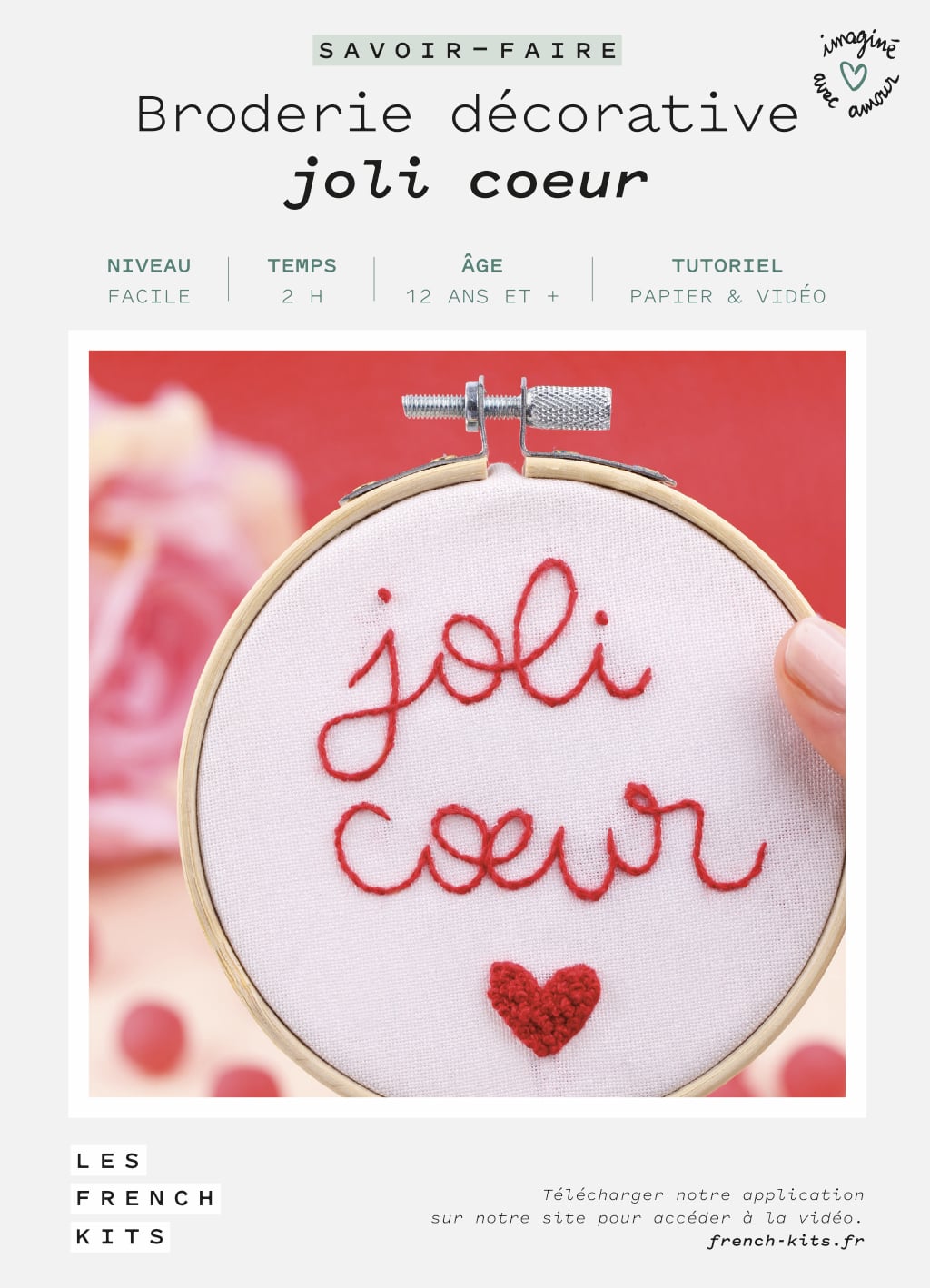 Pretty Heart Embroidery Kit