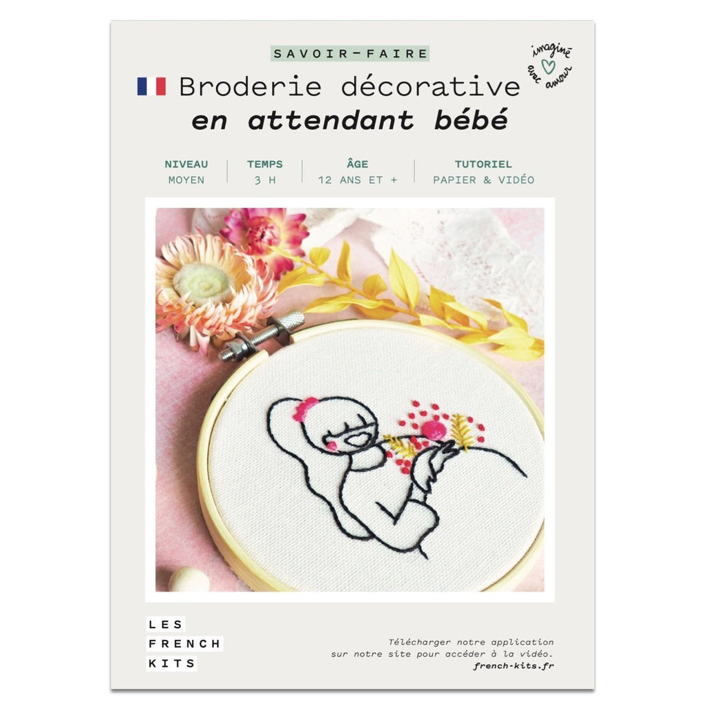 Pregnant Woman Embroidery Kit
