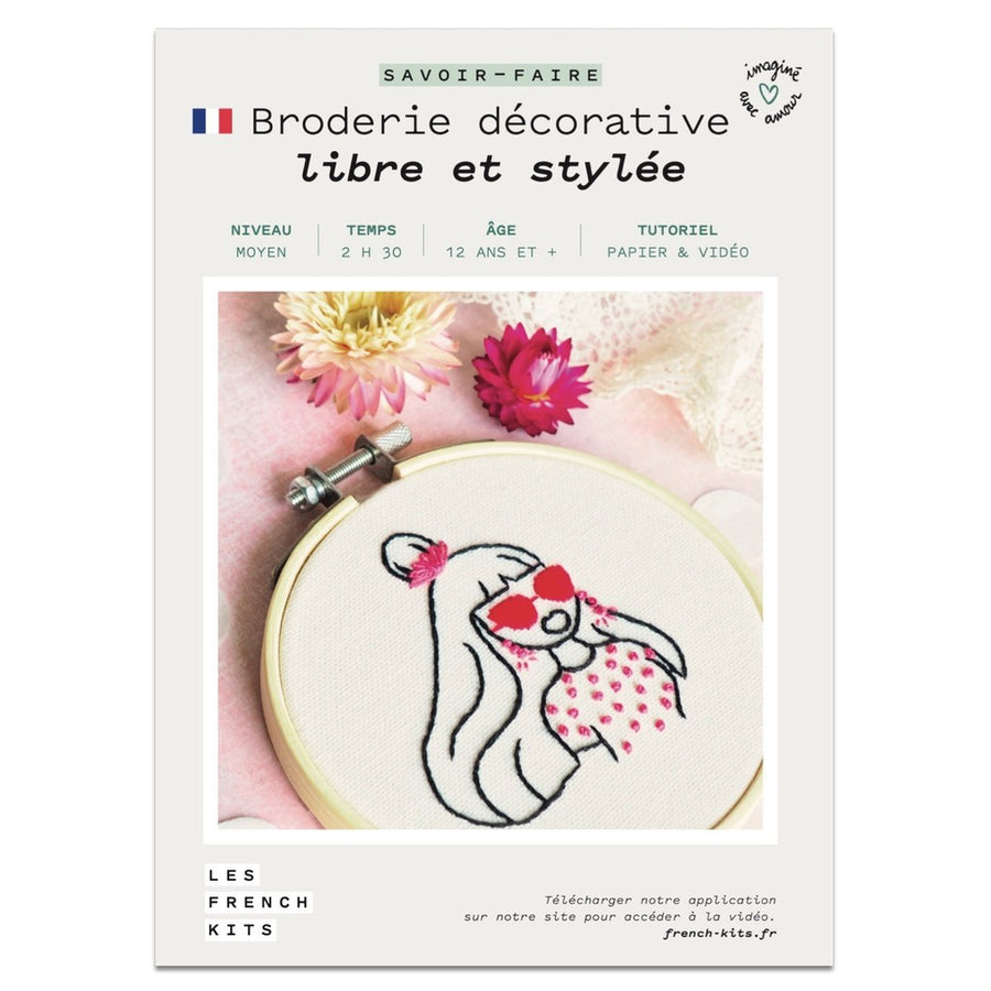 Free Woman Embroidery Kit