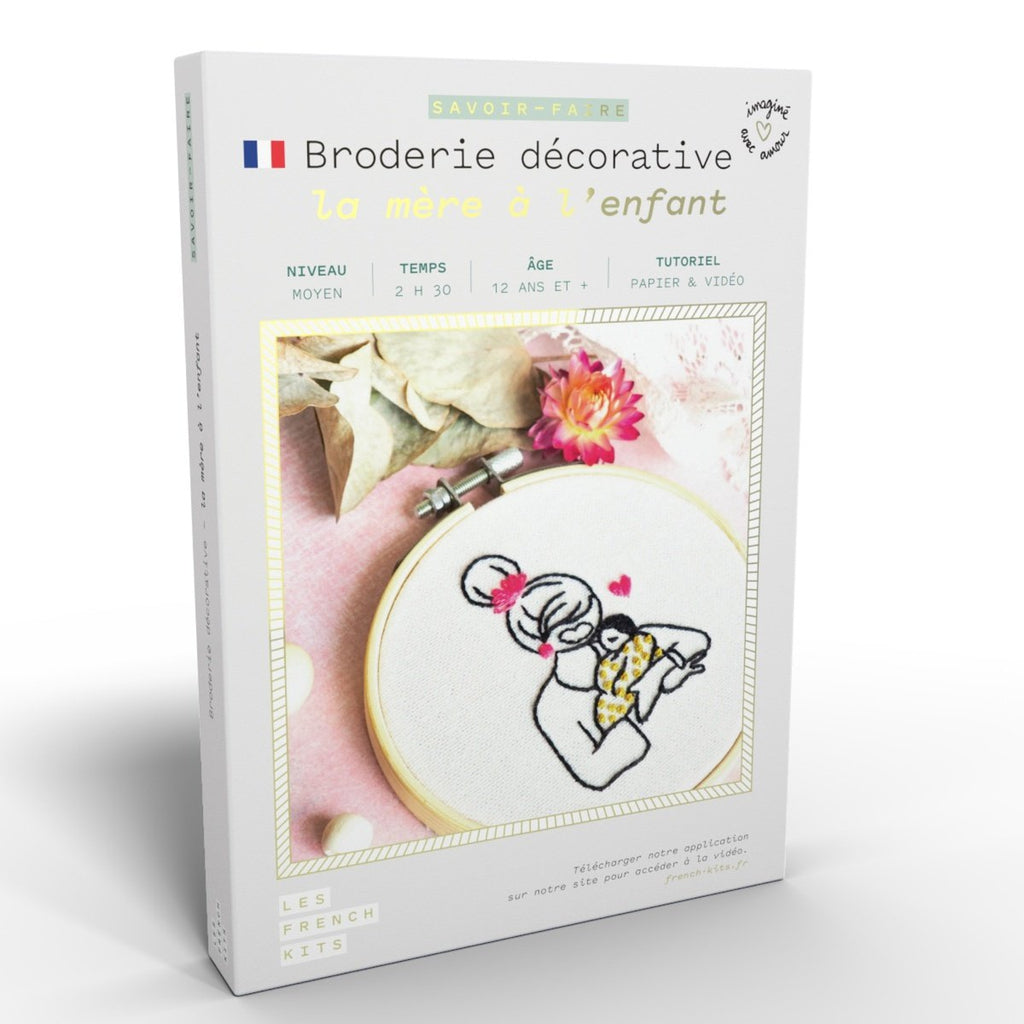Woman and Child Embroidery Kit