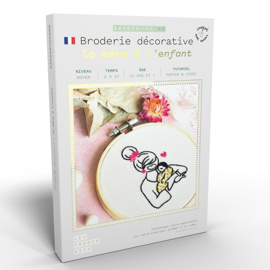 Woman and Child Embroidery Kit