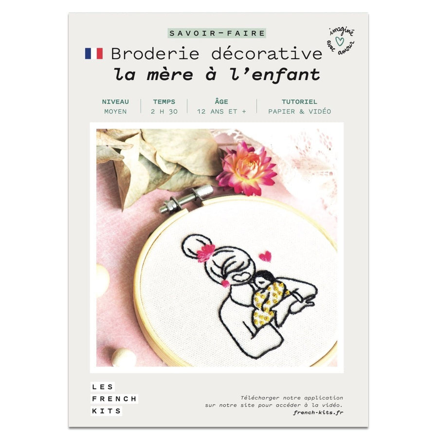 Woman and Child Embroidery Kit
