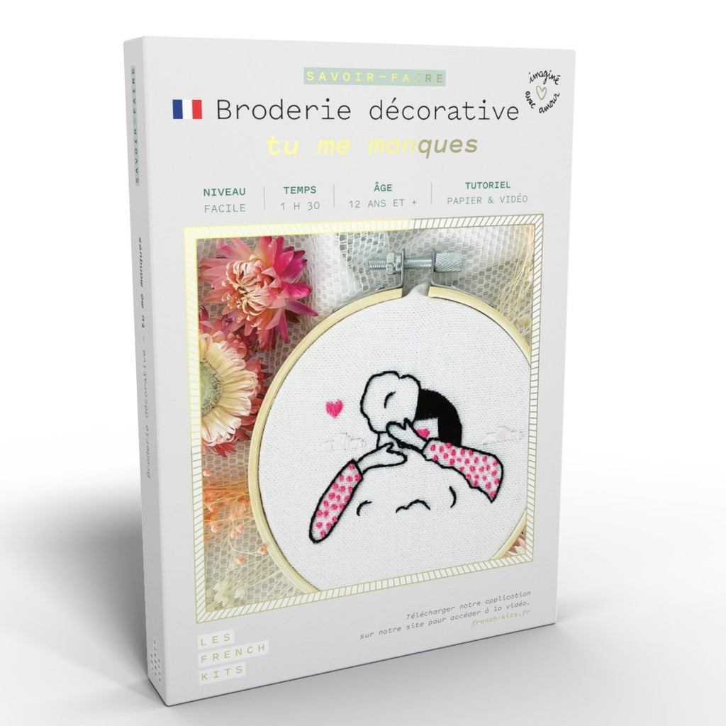 Embroidery Kit - I miss you