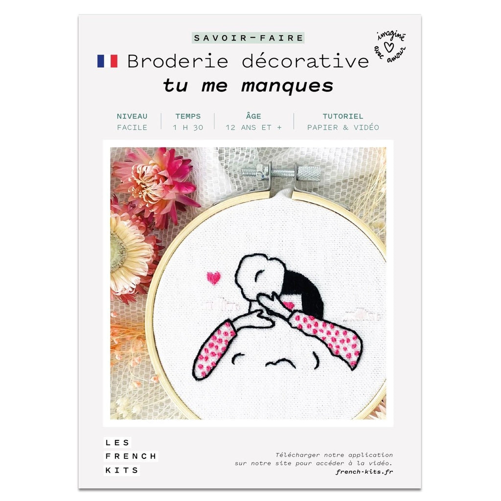 Embroidery Kit - I miss you