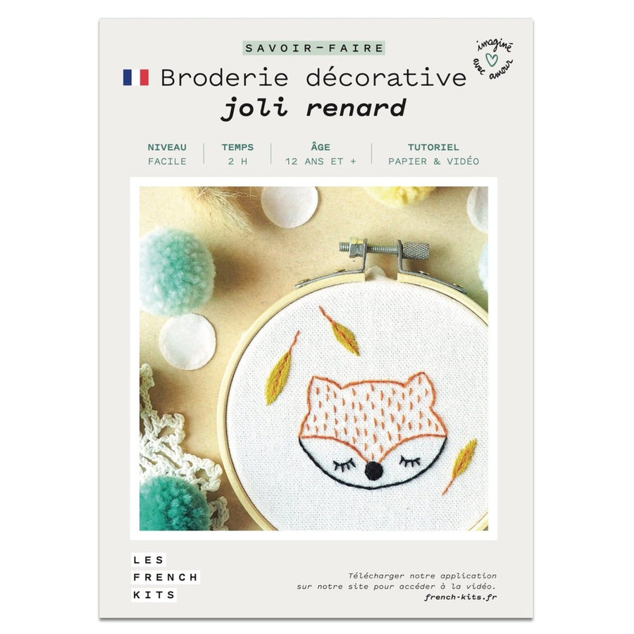 Fox Embroidery Kit