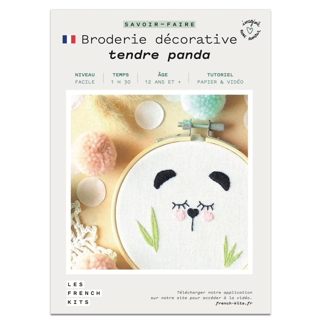 Panda Embroidery Kit