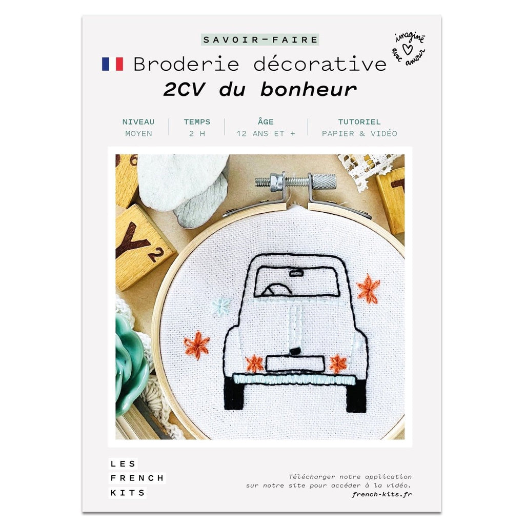 Embroidery Kit - 2CV of happiness