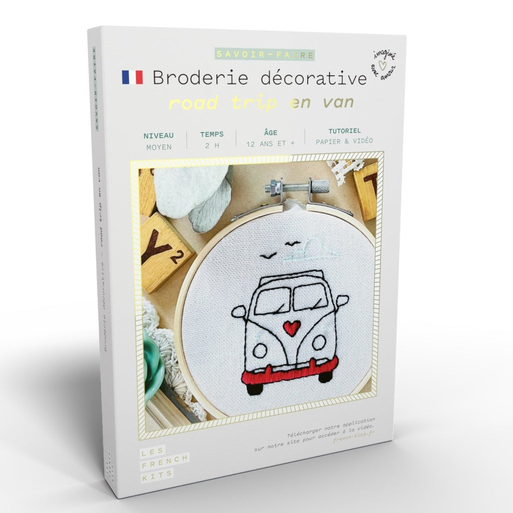 Embroidery kit - Road trip in van