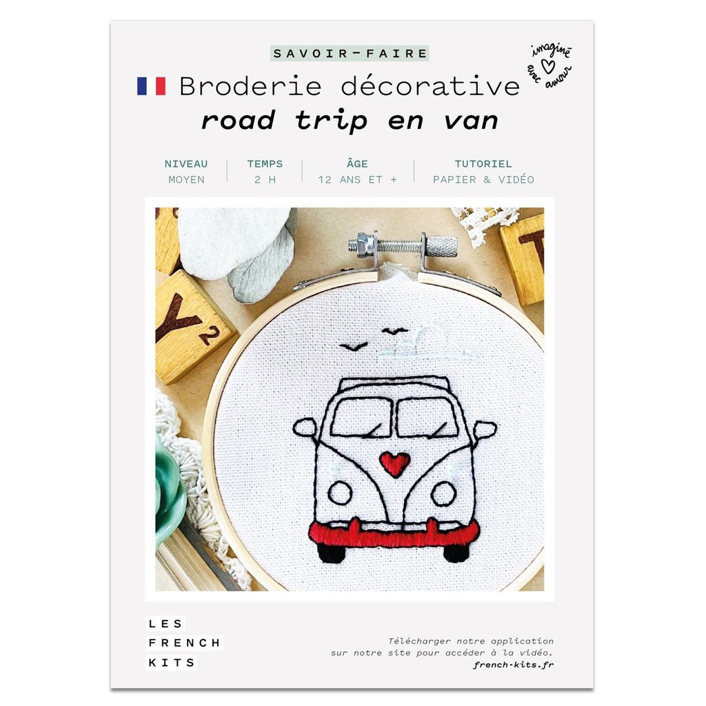 Embroidery kit - Road trip in van