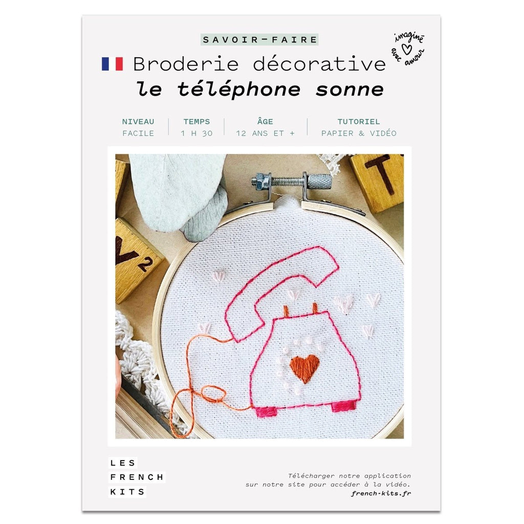 Embroidery Kit - The phone rings