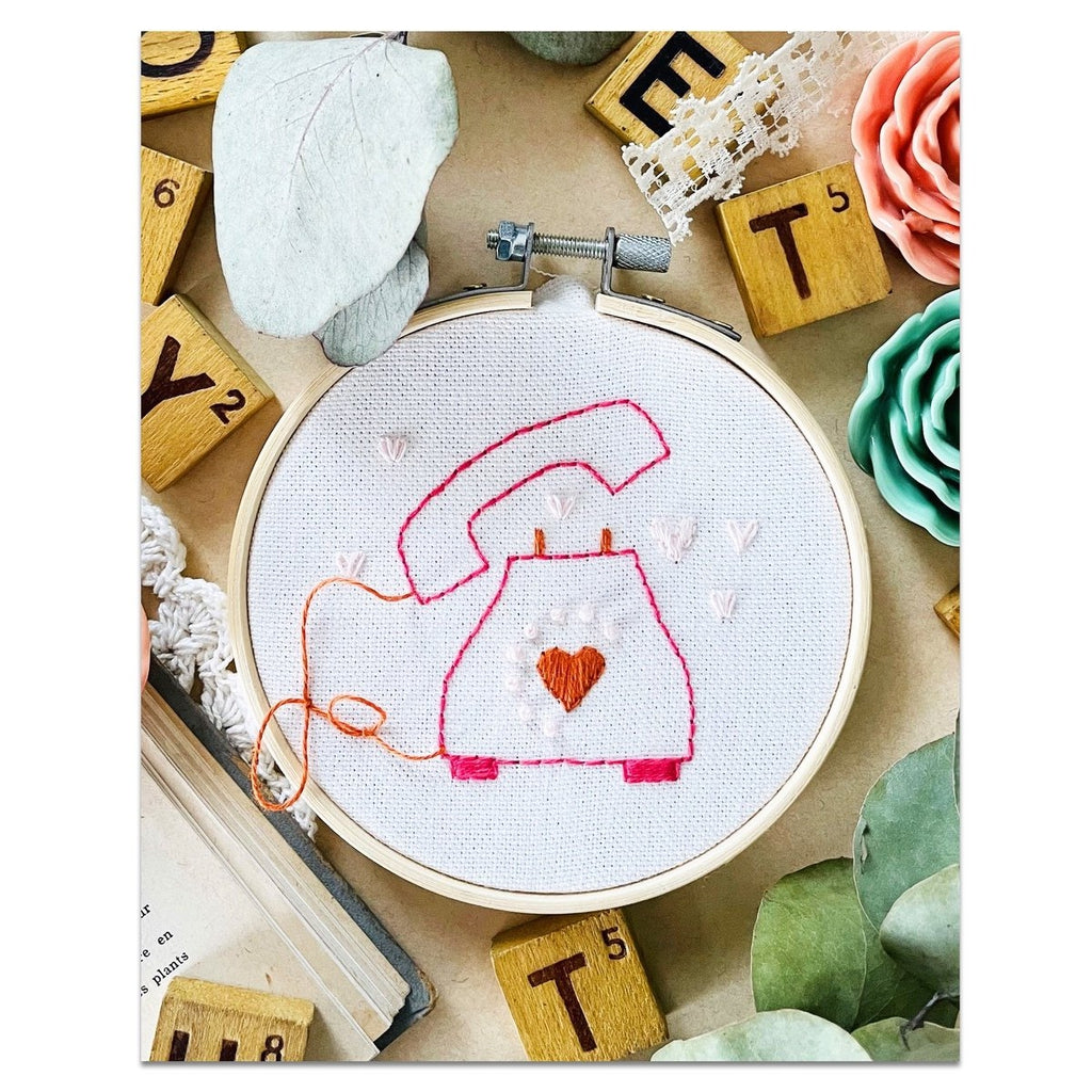 Embroidery Kit - The phone rings