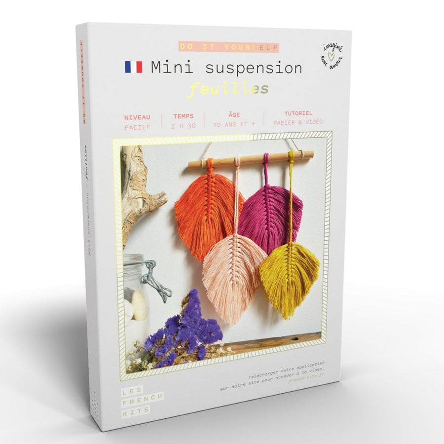 Macramé Mini-Hanging Kit - 4 Feathers