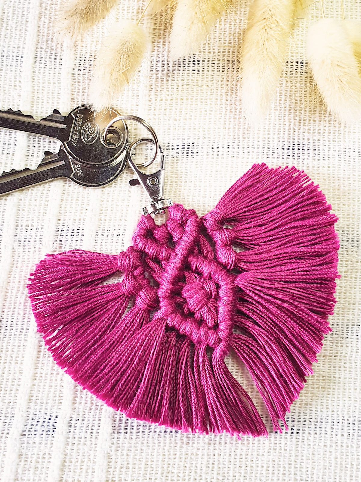 Macramé Keychain Kit - Heart