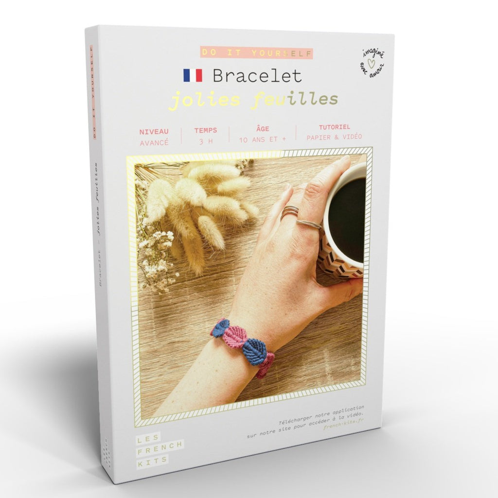 Macramé Bracelet Kit - Pretty Leaves