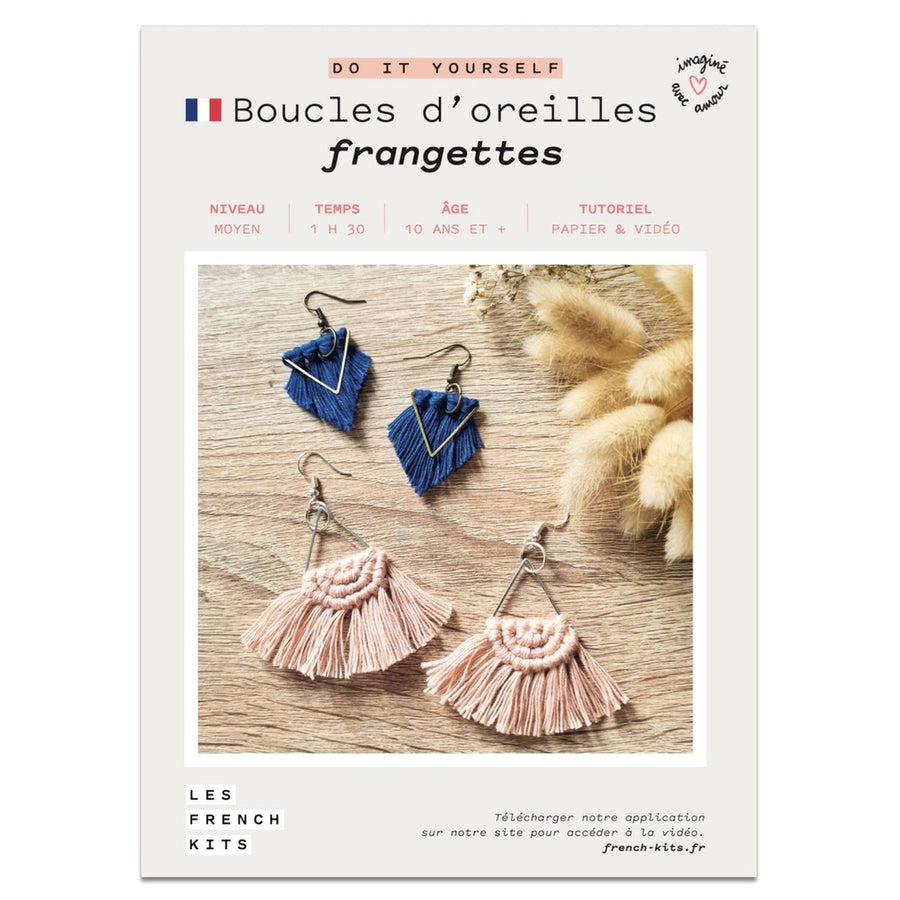 Kit Macramé Earrings - Fringes