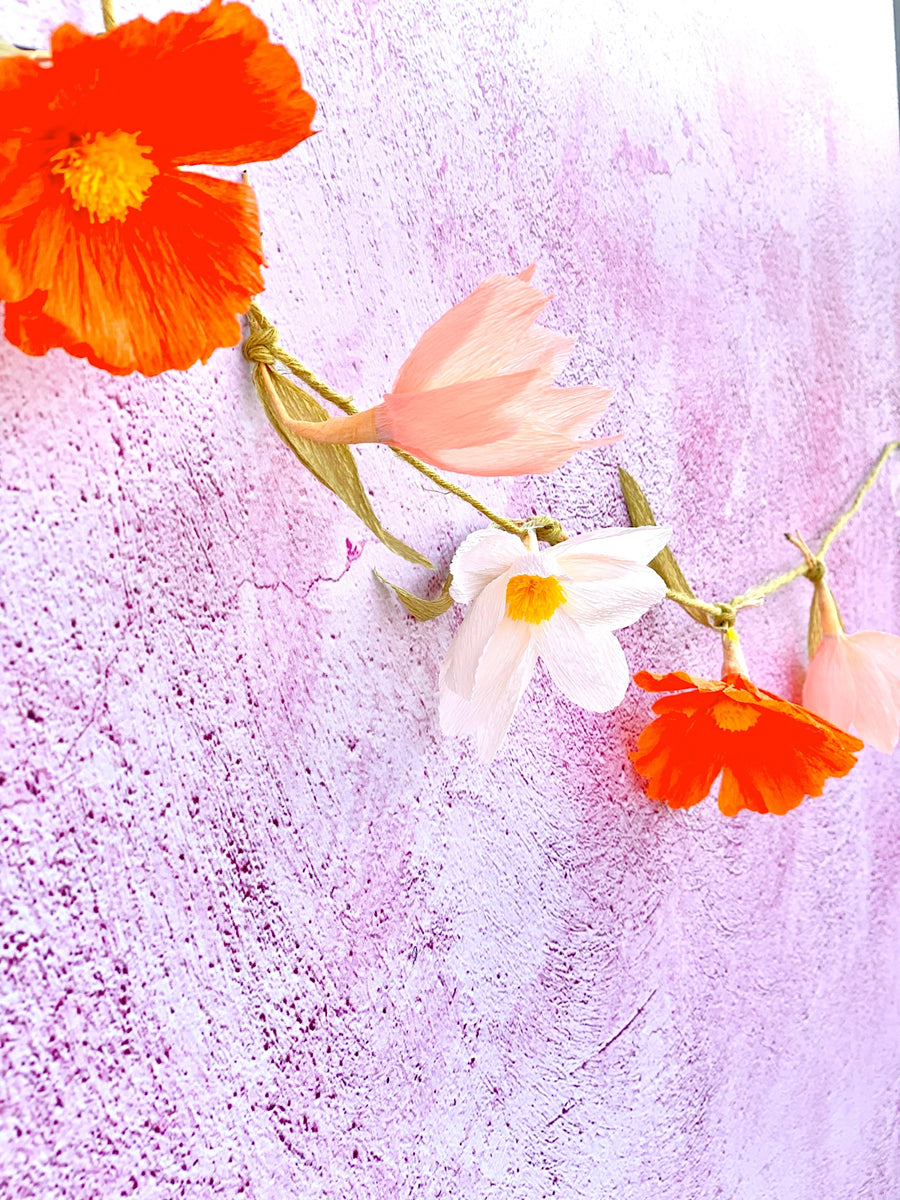 Kit Art Floral "Guirlande décorative" - Farandole de cosmos