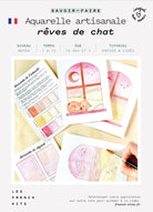 Kit Aquarelle artisanale "Rêves de chat"