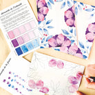 Kit Aquarelle Artisanale "Belles anémones"